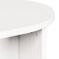 Preview: Couchtisch Weiß 80 x 39,5 x 35 cm Massivkiefer