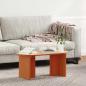 Preview: Couchtisch Wachsbraun 80 x 39,5 x 35 cm Massivkiefer