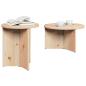 Preview: Kaffeetisch Set 2 pcs Natur 49 x 49 x 28 cm Massivkiefer