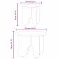 Preview: Kaffeetisch Set 2 pcs Natur 39.5 x 39.5 x 30 cm Massivkiefer
