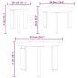 Preview: Kaffeetisch Set 3 pcs Weiß 47,5 x 47,5 x 27 cm Massivkiefer