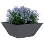 Preview: Kunststoff-Pflanzer 5 pcs Anthrazit 35 x 35 x 15 cm Stahl