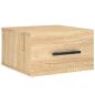 Preview: Wand-Nachttische 2 Stk. Sonoma-Eiche 35x35x20 cm