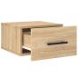 Preview: Wand-Nachttische 2 Stk. Sonoma-Eiche 35x35x20 cm