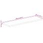 Preview: Tischplatte 100x50x3,8 cm Rechteckig Altholz Massiv