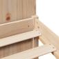 Preview: Massivholzbett mit Regal ohne Matratze 135x190 cm Kiefernholz