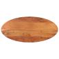 Preview: ARDEBO.de - Tischplatte 140x60x3,8 cm Oval Massivholz Akazie