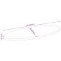 Preview: Tischplatte 140x60x3,8 cm Oval Massivholz Akazie
