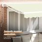 Preview: Einziehbare Markise Creme 250x200 cm
