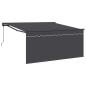 Preview: Einziehbare Markise Anthrazit Grau 350 x 250 cm