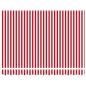 Preview: Einziehbare Markise Rot und weiße Streifen 350x250 cm