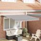 Preview: ARDEBO.de - Einziehbare Markise Hellgrau 350x250 cm