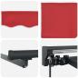 Preview: Einziehbare Markise Rot 350x250 cm Gewebe