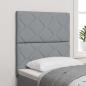 Preview: ARDEBO.de - Kopfteil Argyle mit Kopfteil Hellgrau 80 cm Polyester, Holz