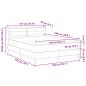 Preview: Boxspringbett Dunkelbraun 140 x 190 cm Stoff und Schaum