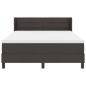 Preview: Boxspringbett Dunkelbraun 140 x 190 cm Stoff und Schaum