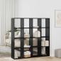 Preview: ARDEBO.de - Bücherregal Schwarze Eiche 137,5 x 29 x 137,5 cm Holzwerkstoff