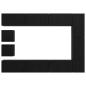 Preview: TV-Schrank-Set mit Regal Wandmontiert Sonstiges mit Speicher 10 pcs Schwarze Eiche Holzwerkstoff