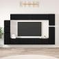 Preview: ARDEBO.de - TV-Schrank-Set mit Regal Wandmontiert Sonstiges mit Speicher 9 pcs Schwarze Eiche Holzwerkstoff