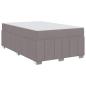 Preview: Bettgestell Taupe 120 x 200 cm Stoff