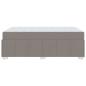 Preview: Bettrahmen mit Matratze Taupe 120 x 200 cm Stoff