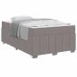 Preview: Bettgestell Taupe 120 x 200 cm Stoff