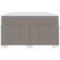 Preview: Bettgestell Taupe 120 x 200 cm Stoff