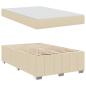 Preview: Bettgestell Creme 120 x 200 cm Stoff