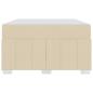 Preview: Bettgestell Creme 120 x 200 cm Stoff