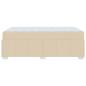 Preview: Bettgestell Creme 120 x 200 cm Stoff