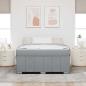 Preview: Bettgestell Hellgrau 140 x 200 cm Stoff