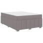Preview: Bettgestell Taupe 140 x 200 cm Stoff