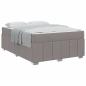 Preview: Bettgestell Taupe 140 x 200 cm Stoff