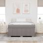Preview: Bettgestell Taupe 140 x 200 cm Stoff
