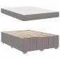 Preview: Bettgestell Taupe 140 x 200 cm Stoff