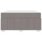 Preview: Bettgestell Taupe 140 x 200 cm Stoff