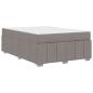 Preview: Bettgestell Taupe 140 x 200 cm Stoff