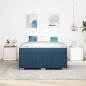 Preview: Bettgestell Blau 140 x 200 cm Stoff