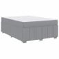 Preview: Bettgestell Hellgrau 160 x 200 cm Stoff