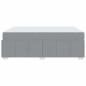 Preview: Bettgestell Hellgrau 160 x 200 cm Stoff