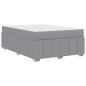 Preview: Bettgestell Hellgrau 160 x 200 cm Stoff