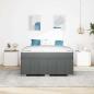 Preview: Bettgestell Dunkelgrau 160 x 200 cm Stoff