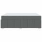 Preview: Bettgestell Dunkelgrau 160 x 200 cm Stoff