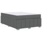 Preview: Bettgestell Dunkelgrau 160 x 200 cm Stoff