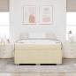 Preview: Bettgestell Creme 160 x 200 cm Stoff