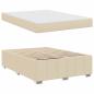 Preview: Bettgestell Creme 160 x 200 cm Stoff