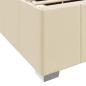 Preview: Bettgestell Creme 160 x 200 cm Stoff