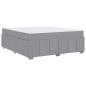 Preview: Bettgestell Hellgrau 180 x 200 cm Stoff