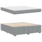 Preview: Bettgestell Hellgrau 180 x 200 cm Stoff