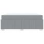 Preview: Bettgestell Hellgrau 180 x 200 cm Stoff